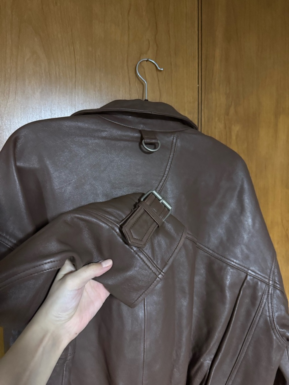 Free People Sonny Leather Pullover Jacket - Picture 6 of 7